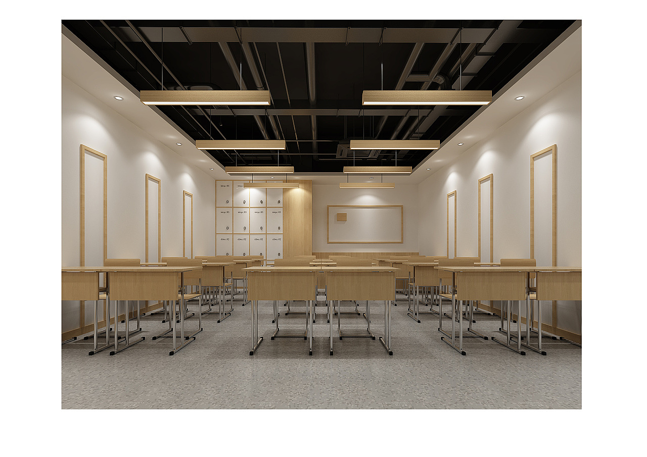 【教育空间】培训机构设计|现代简约培训机构设计装修（图ZMTY3MzQ1Njc2） - 家装设计 - 站酷设计师HC设计顾问公司原创素材 - 站酷ZCOOL