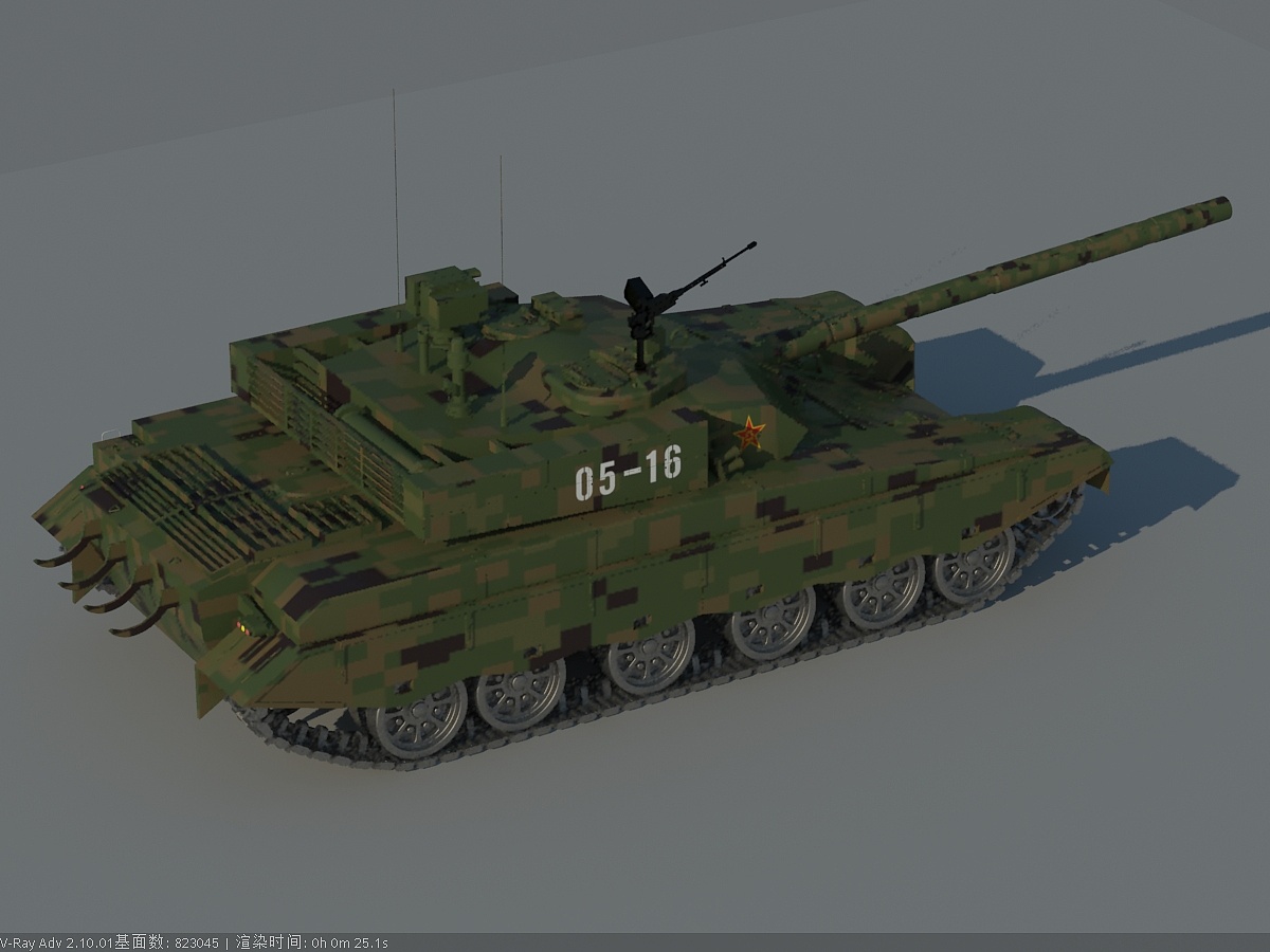 中国主战坦克99B|三维|机械/交通|追忆星霜 - 原创作品 - 站酷 (ZCOOL)