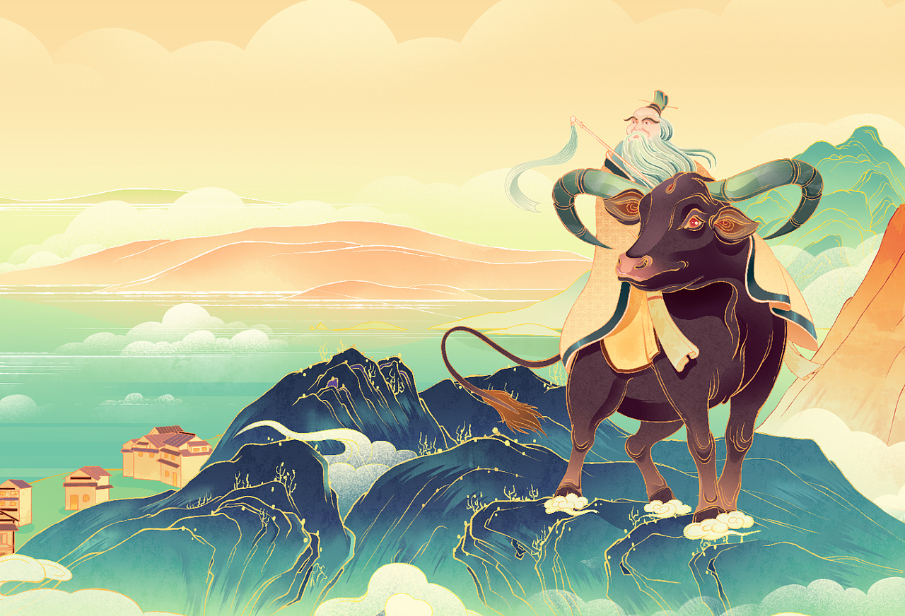 五牛绘|辛丑牛年新年插画（图ZMjM4Mzk2OTAw） - 商业插画 - 站酷设计师渐青光原创素材 - 站酷ZCOOL