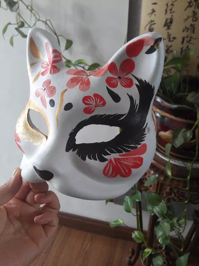 狐狸面具手绘