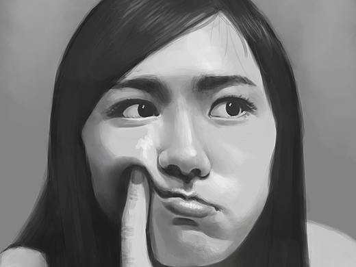 画一个18岁的新垣结衣