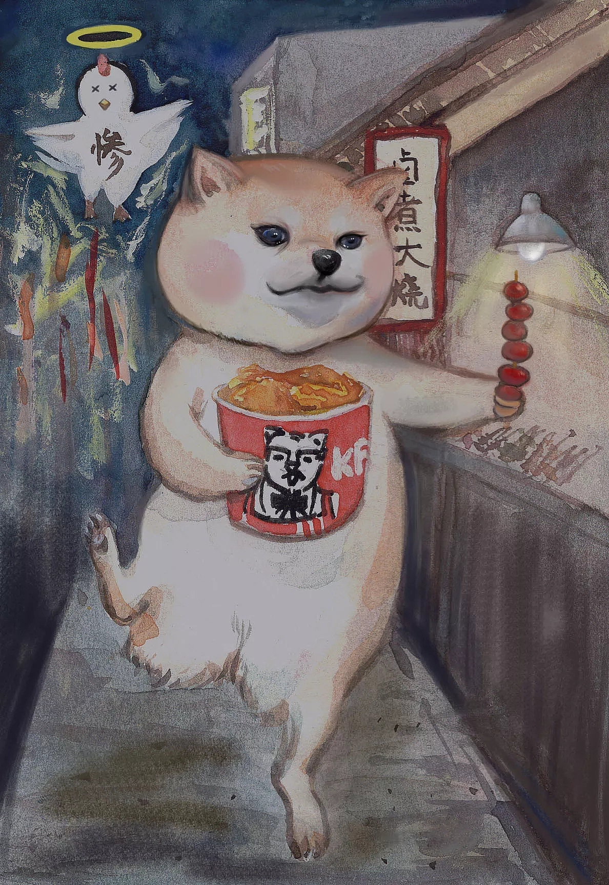 狗年吃鸡吗（图ZMTA4MDA4NTI4） - 创作习作 - 站酷设计师李林芯原创素材 - 站酷ZCOOL