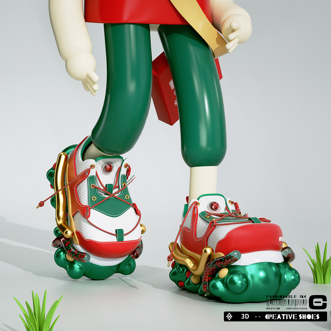 3D创意概念鞋（图ZMzE0OTE2OTk2） - 其他三维 - 站酷设计师阿池吖原创素材 - 站酷ZCOOL