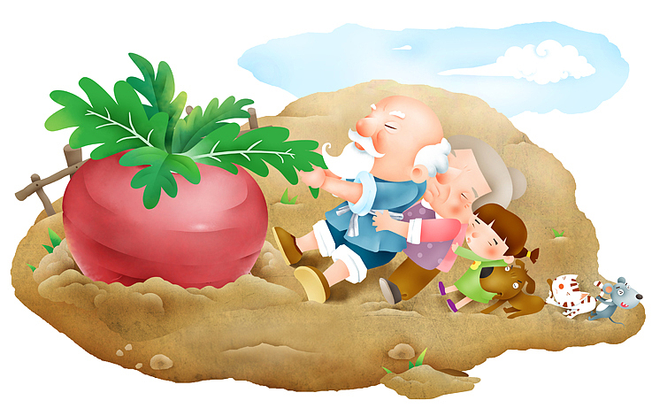 拔萝卜|插画|儿童插画|栗子先生sk_原创作品-站酷zcool