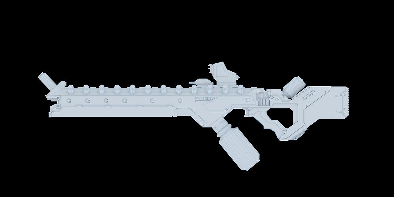 临摹《第九区》里边外星人的枪