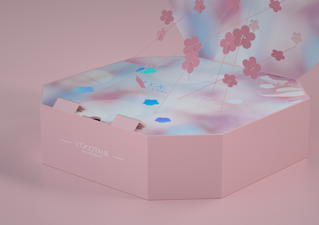 欧舒丹樱花套装礼盒（图ZMjA0NDQ3NTQw） - 包装 - 站酷设计师妙创设计原创素材 - 站酷ZCOOL
