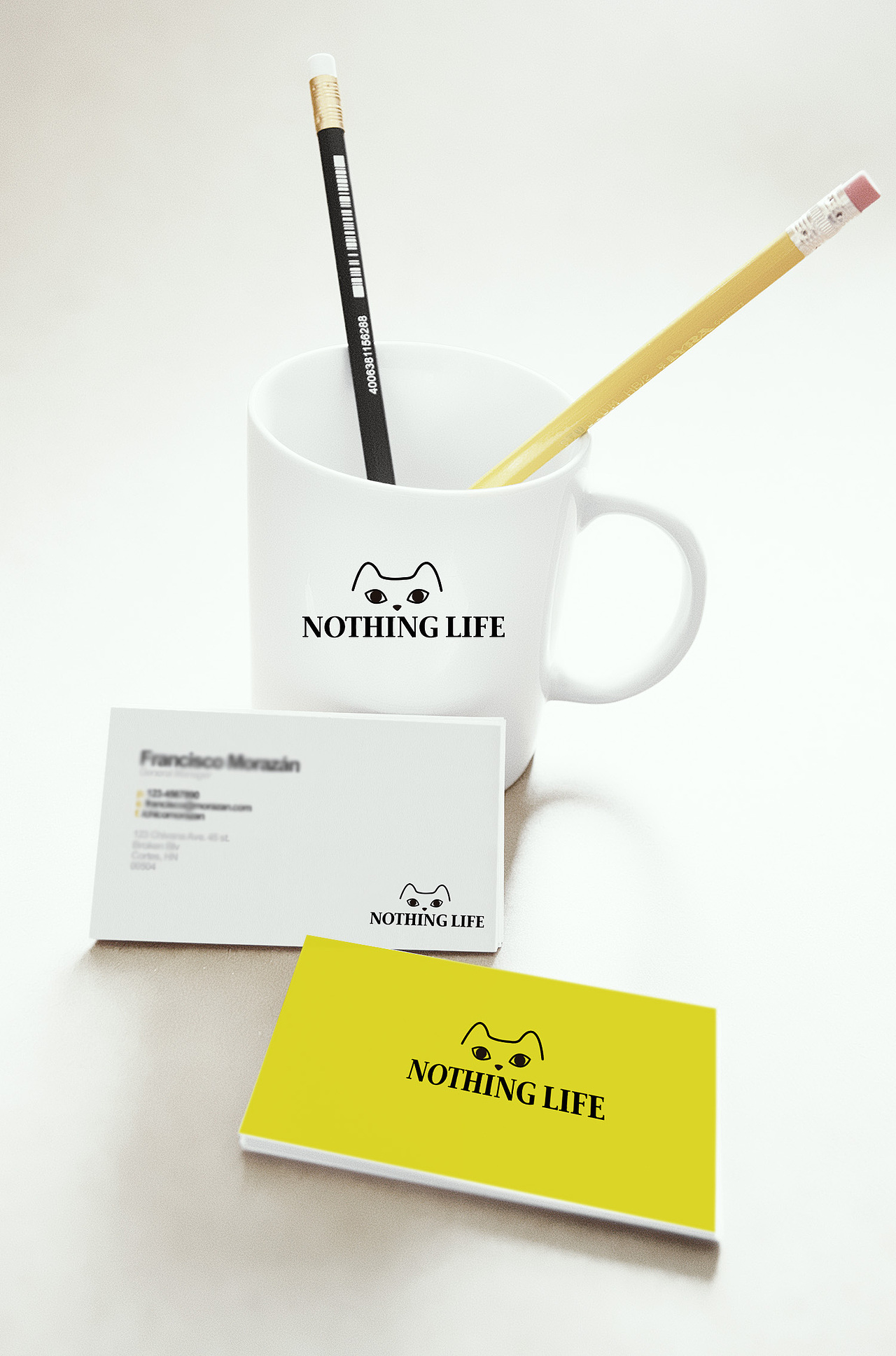 Nothing Life 猫形象logo设计（图ZMzk5MzE0NzY=） - Logo - 站酷设计师画德思设计工作室原创素材 - 站酷ZCOOL