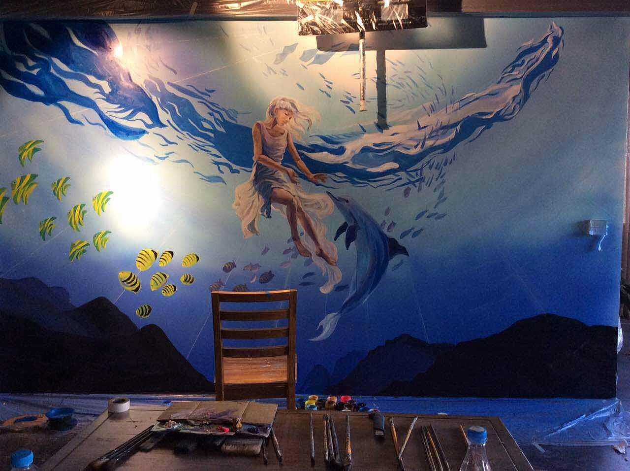 儿童房样板房彩绘