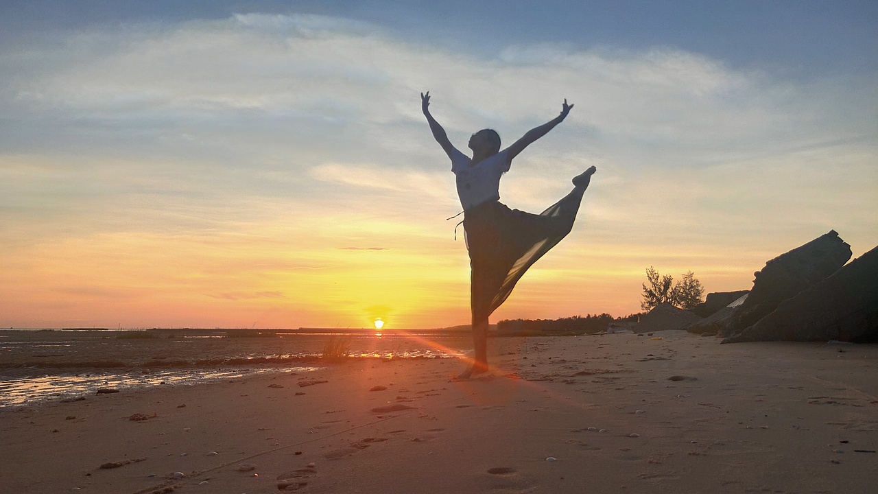 夕阳之韵,天人合一