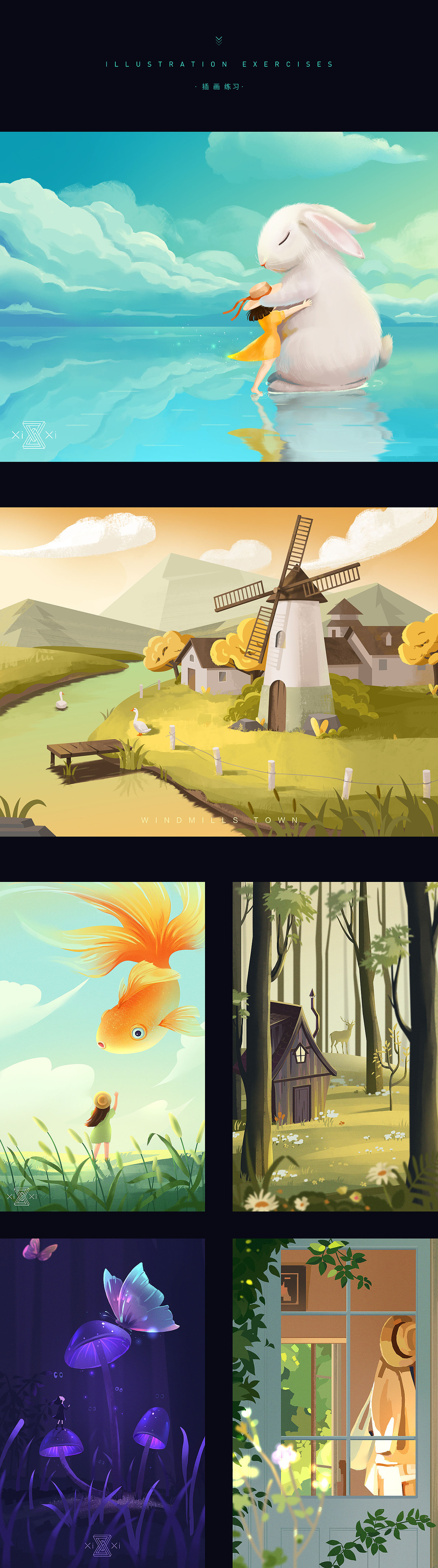 插画作品展示（图ZMjE1MTkwNzY4） - 创作习作 - 站酷设计师张兮兮xixi原创素材 - 站酷ZCOOL