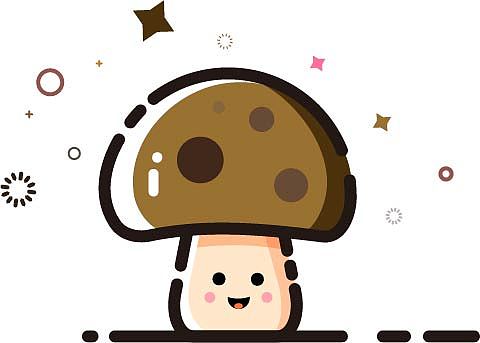 矢量卡通蘑菇[AI 练习]（图ZNDc3NDU4MTI=） - 图案 - 站酷设计师兮雨霏原创素材 - 站酷ZCOOL