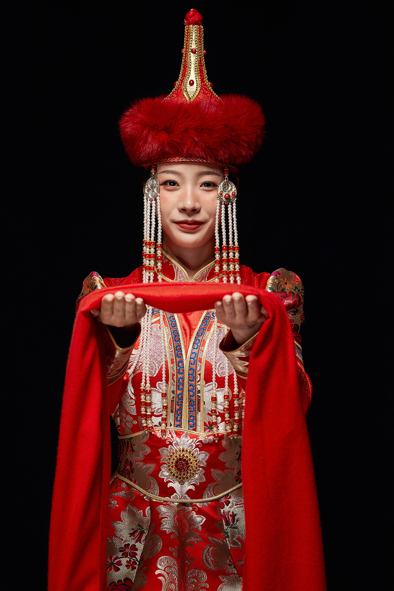 蒙古族服饰棚拍