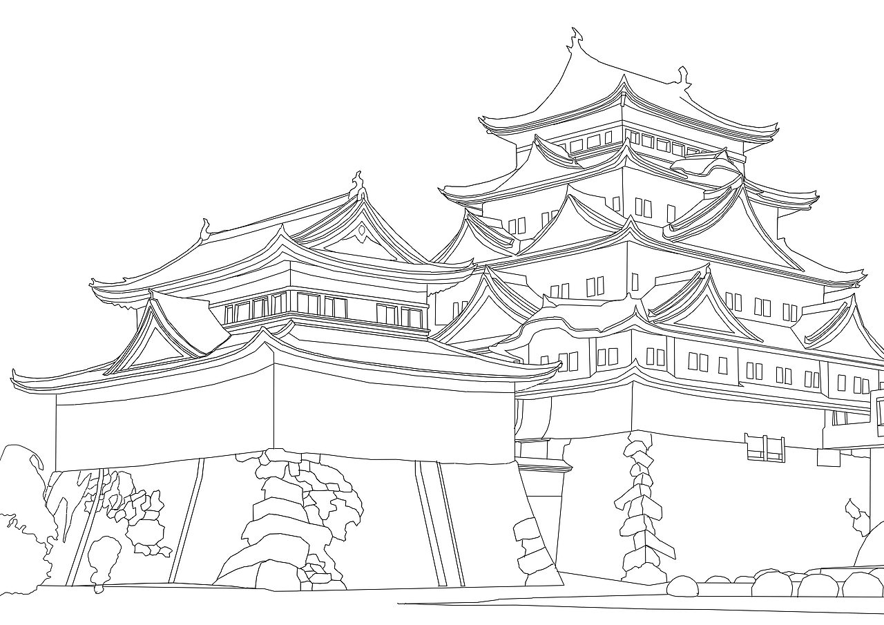 世界名胜古迹线稿（图ZNzM3Mzg1MTY=） - 商业插画 - 站酷设计师billowlan原创素材 - 站酷ZCOOL