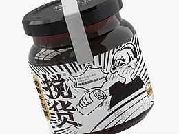 黑白插画画面