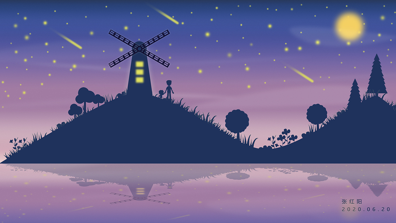 星空（图ZMjEyODQ2OTg0） - 艺术插画 - 站酷设计师赤阳i原创素材 - 站酷ZCOOL