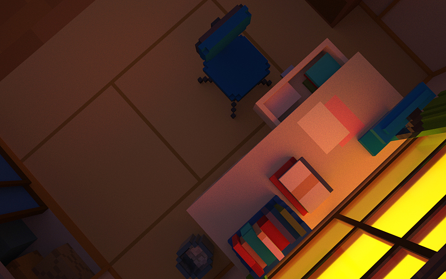 野比大雄の房间【MagicaVoxel】(图ZNjQ5NzE1NTI=) - 其他三维 - 站酷设计师hasaddl原创素材 - 站酷ZCOOL