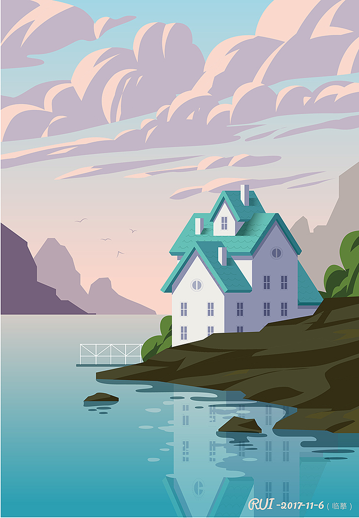 AI插画临摹（图ZOTYyNDQyODg=） - 商业插画 - 站酷设计师冰棍儿RUI原创素材 - 站酷ZCOOL