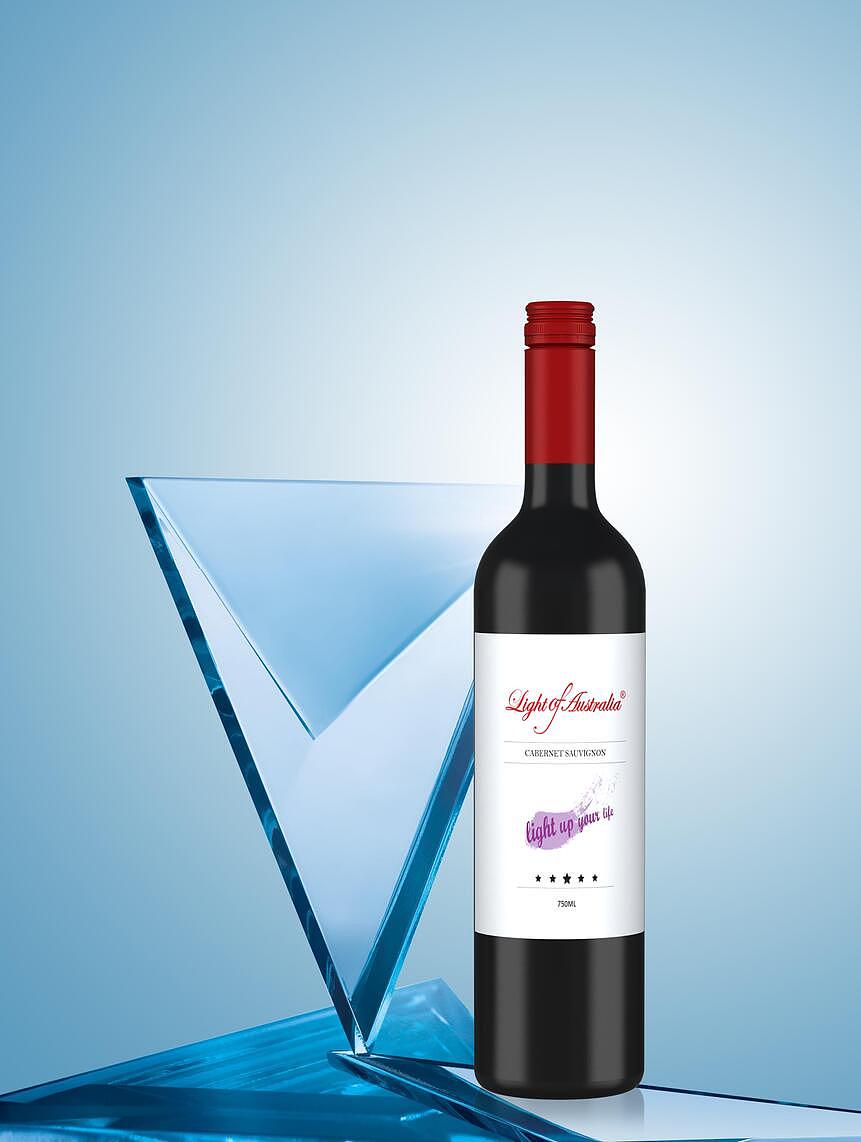 「 ledoor乐道」澳洲之光红酒建模画册实体灯箱设计