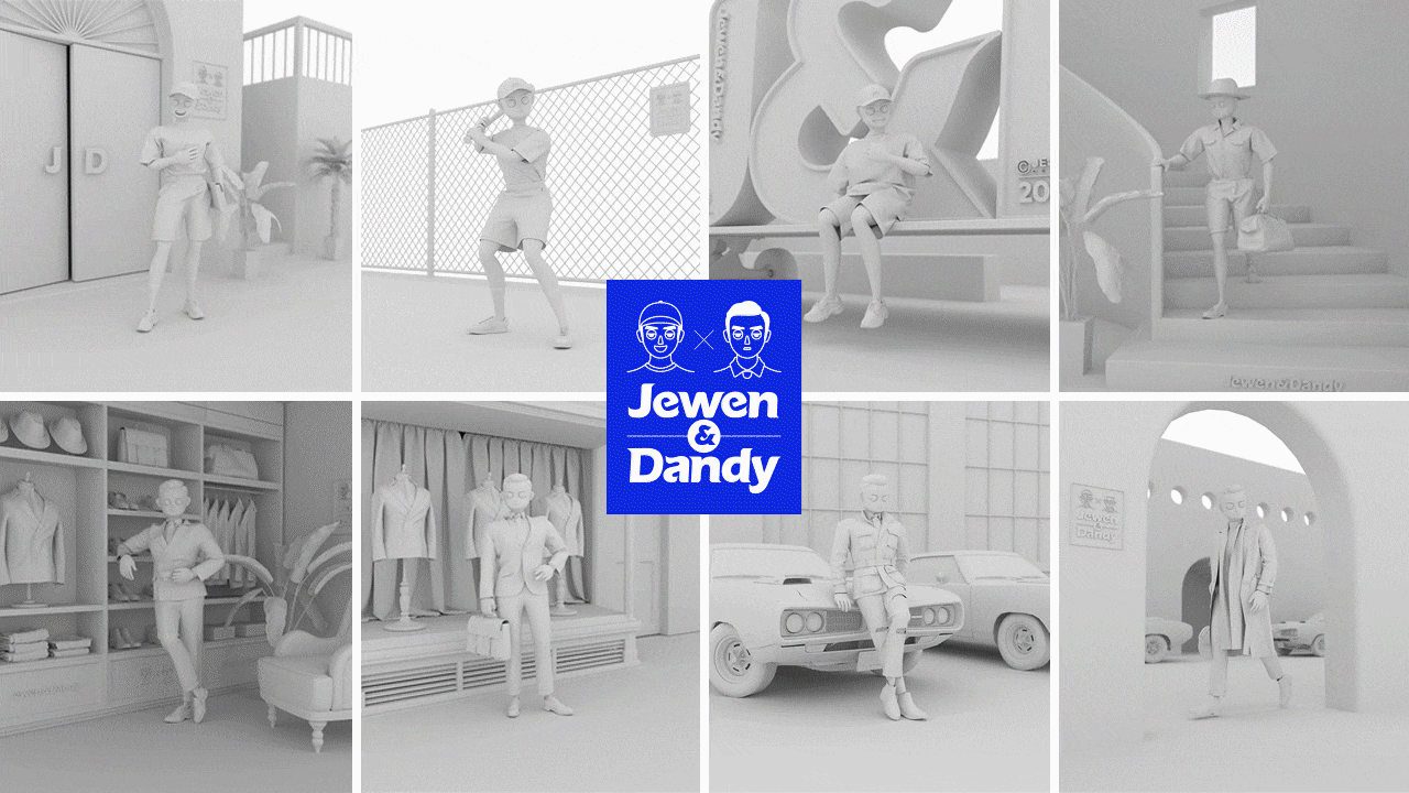 Jewen&Dandy角色/街拍场景设计