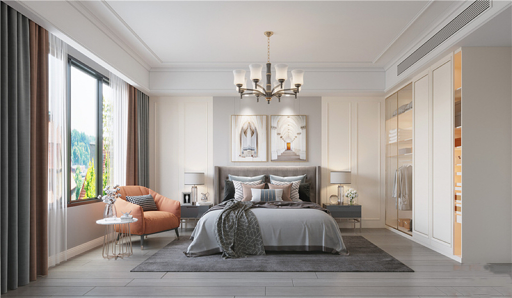 美式轻奢|380平常州别墅装修案例（图ZMjcwNzIyOTY0） - 家装设计 - 站酷设计师kikiv孙原创素材 - 站酷ZCOOL