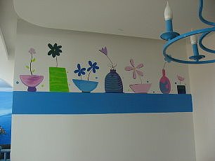 地中海风情墙绘