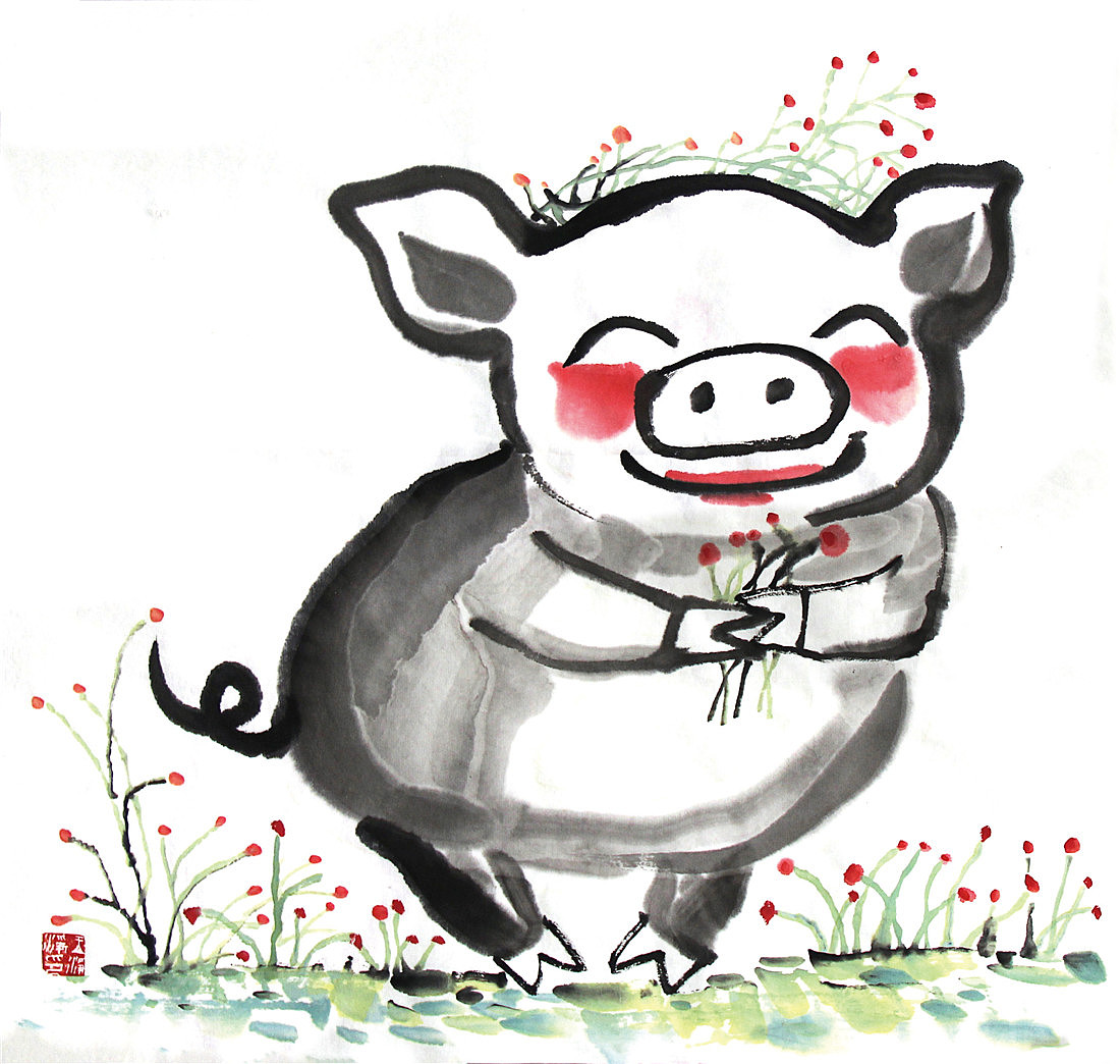 宠物猪|纯艺术|彩铅|Annyfang - 原创作品 - 站酷 (ZCOOL)