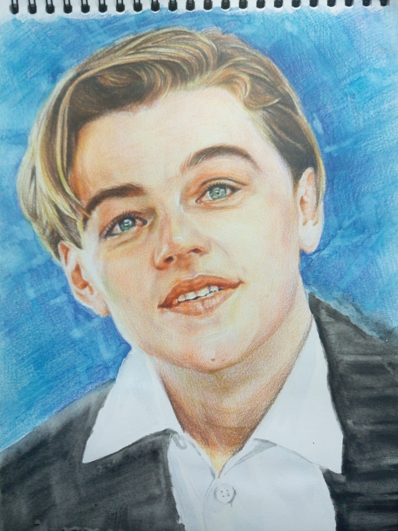 小李子(彩铅 水彩)