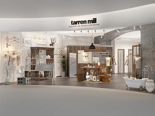 商业空间-Tarren mill女装爱琴海店(个人主页-ZNTU3NDExMjQ=) - 商业空间设计 - 站酷设计师GuoZ陈原创素材 - 站酷ZCOOL