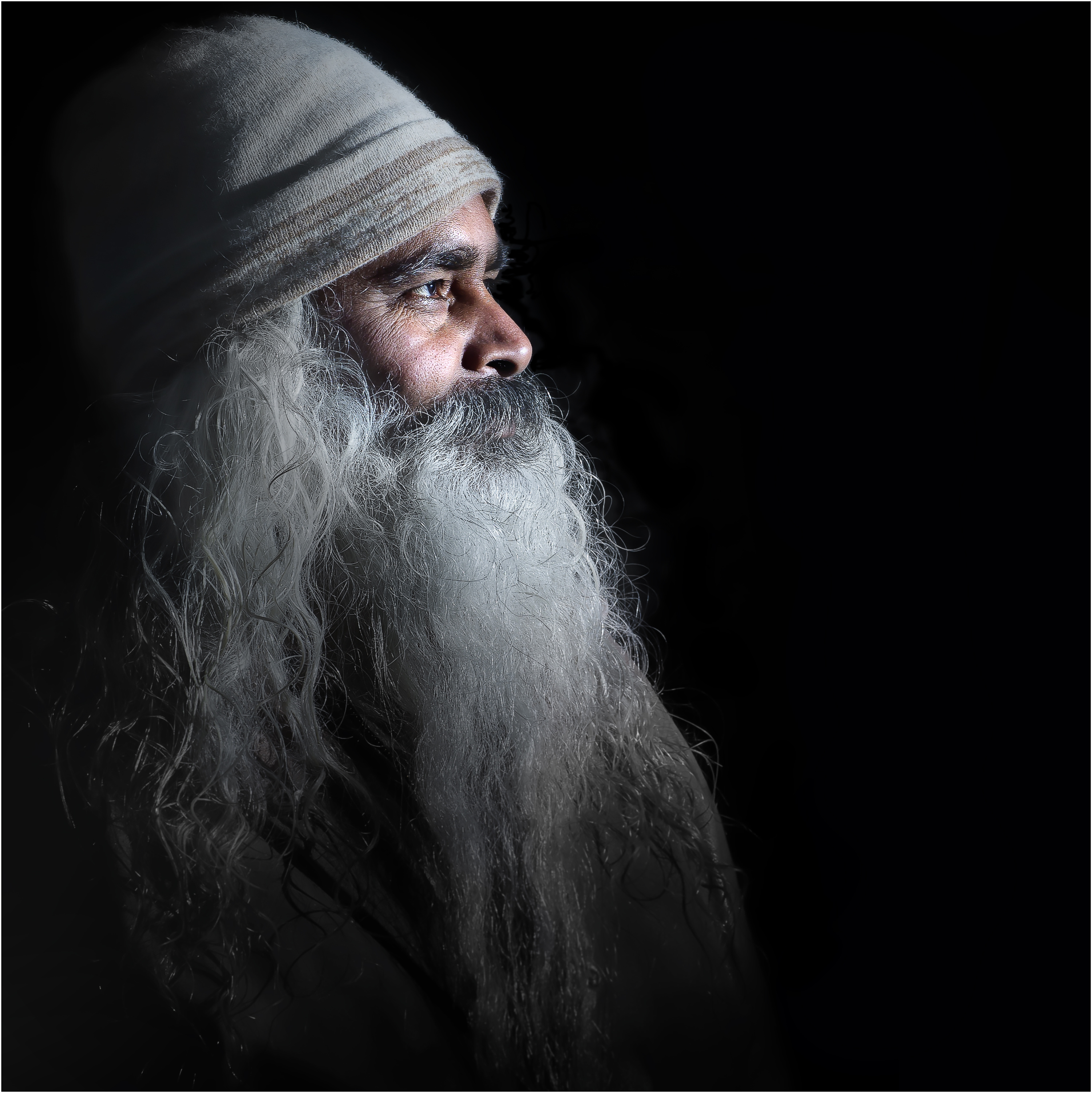 人像-印度教长须老者-三群-老w