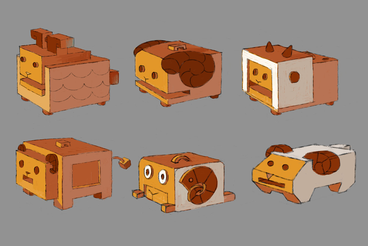 虎墩道具设定（图ZMjg3MzkyNjc2） - 概念设定 - 站酷设计师珍妮玛黛晋原创素材 - 站酷ZCOOL