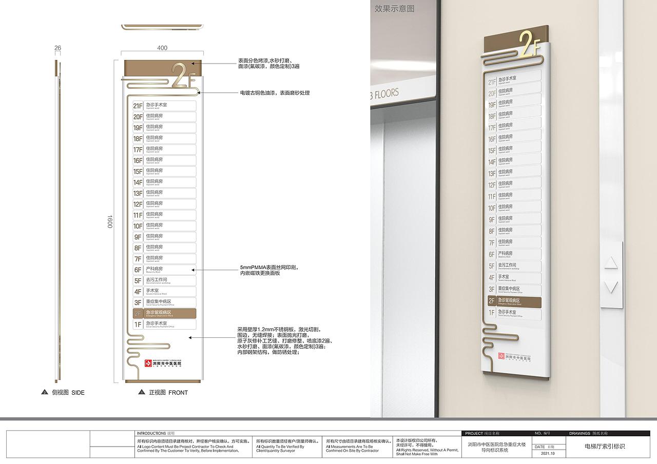 浏阳市中医院危急重症大楼标识（图ZMzEwMDIxMDg4） - 其他空间 - 站酷设计师标识设计陈末原创素材 - 站酷ZCOOL
