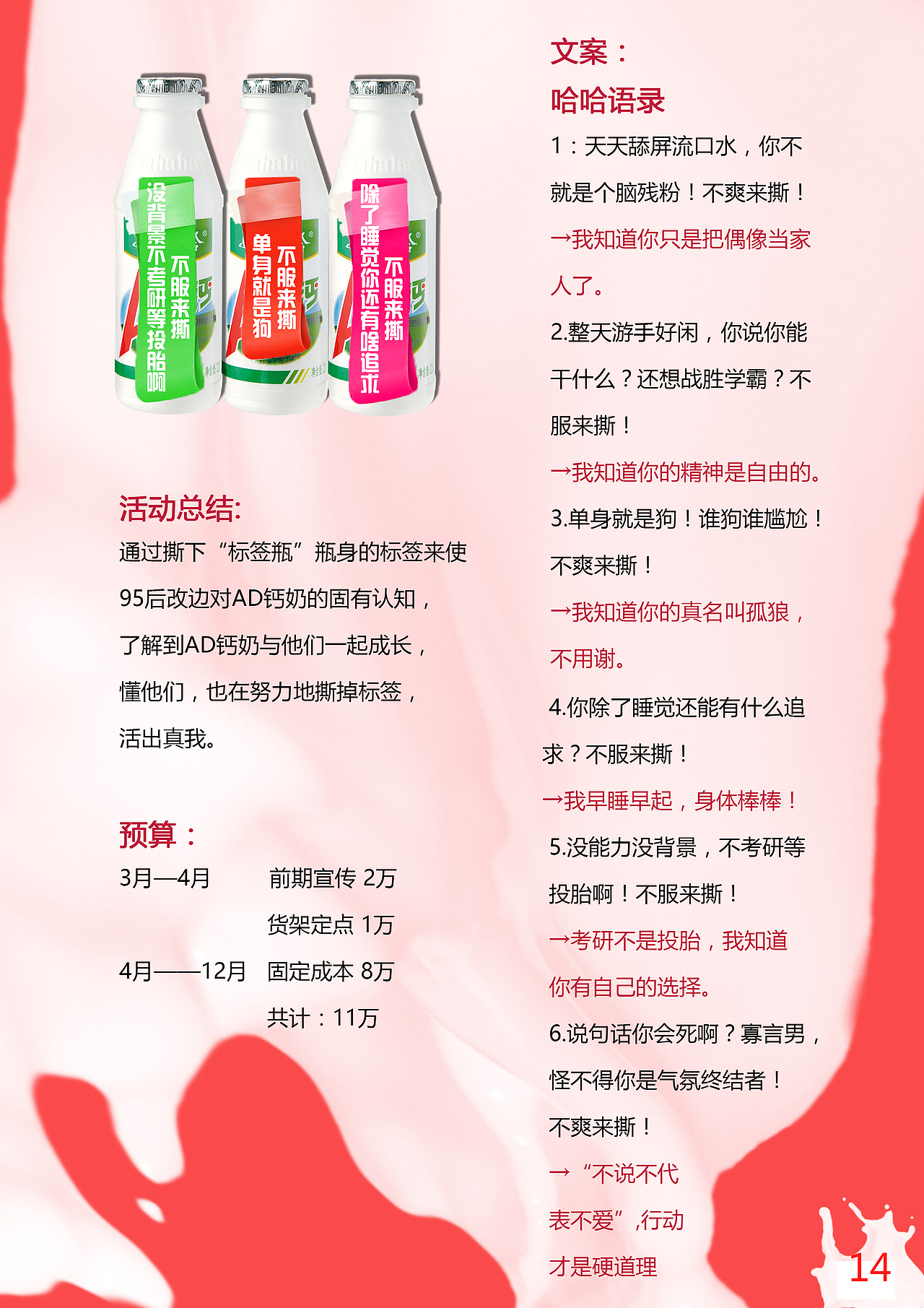 2018年娃哈哈营销策划案（图ZMTk2NDcwOTAw） - 文案/策划 - 站酷设计师TTTTTTT7777777原创素材 - 站酷ZCOOL