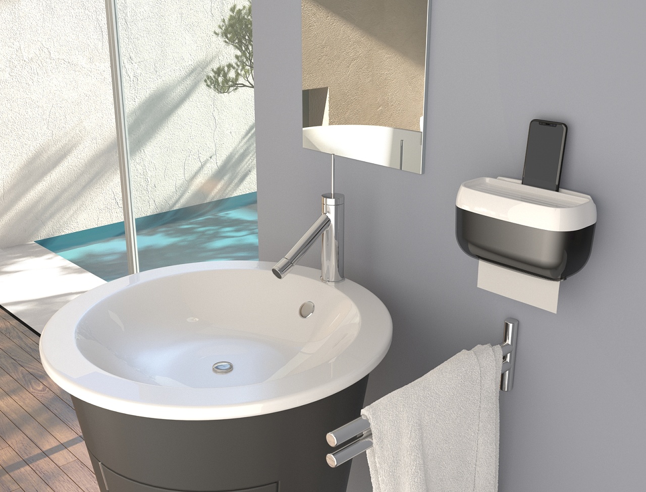 卫浴产品&套间渲染|工业/产品|生活用品|乐源文化living - 原创作品 -