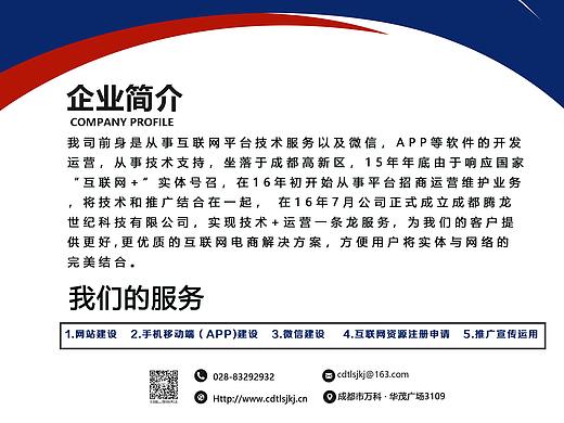 公司宣传单