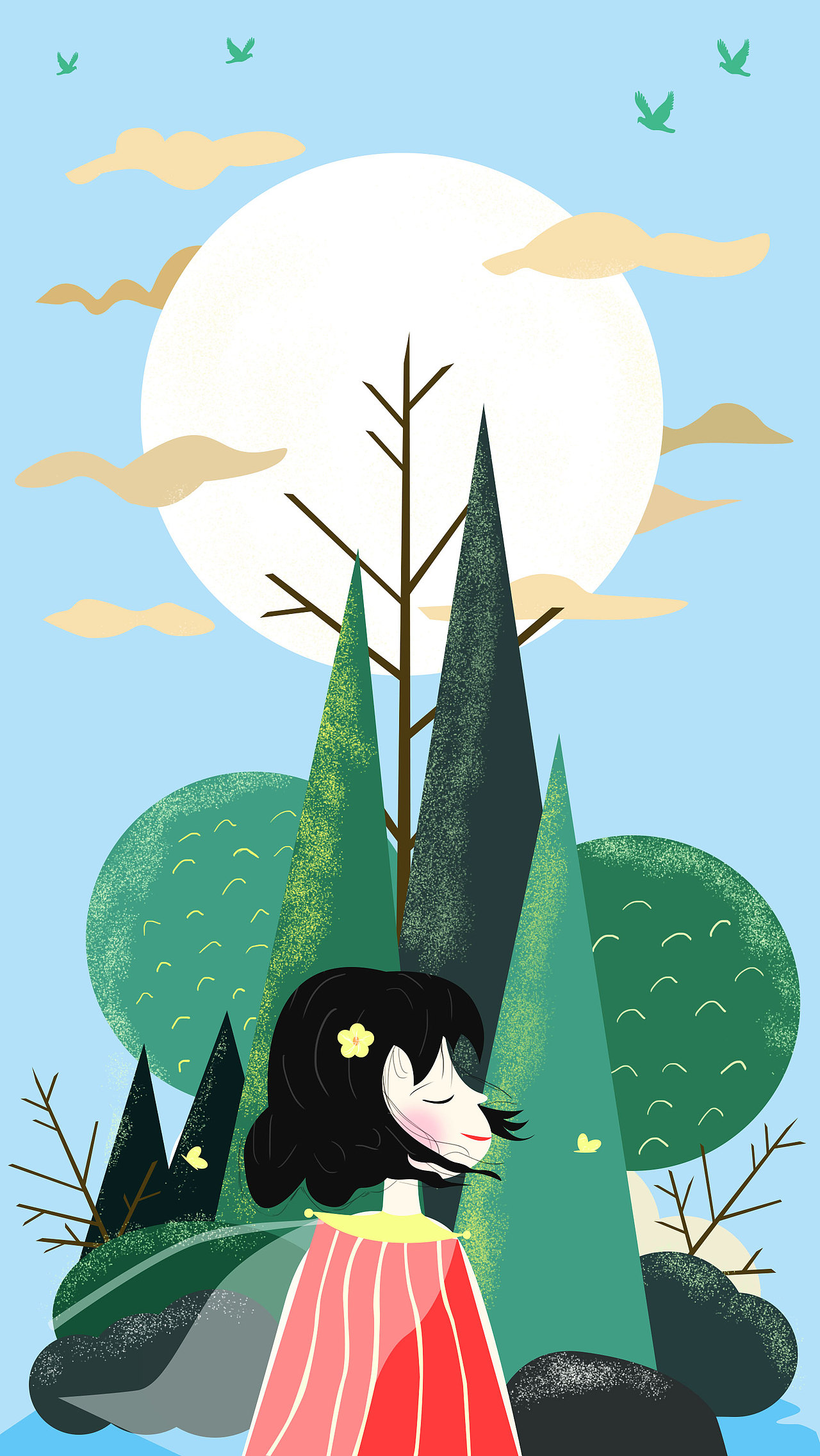 小清新app启动页(临摹)