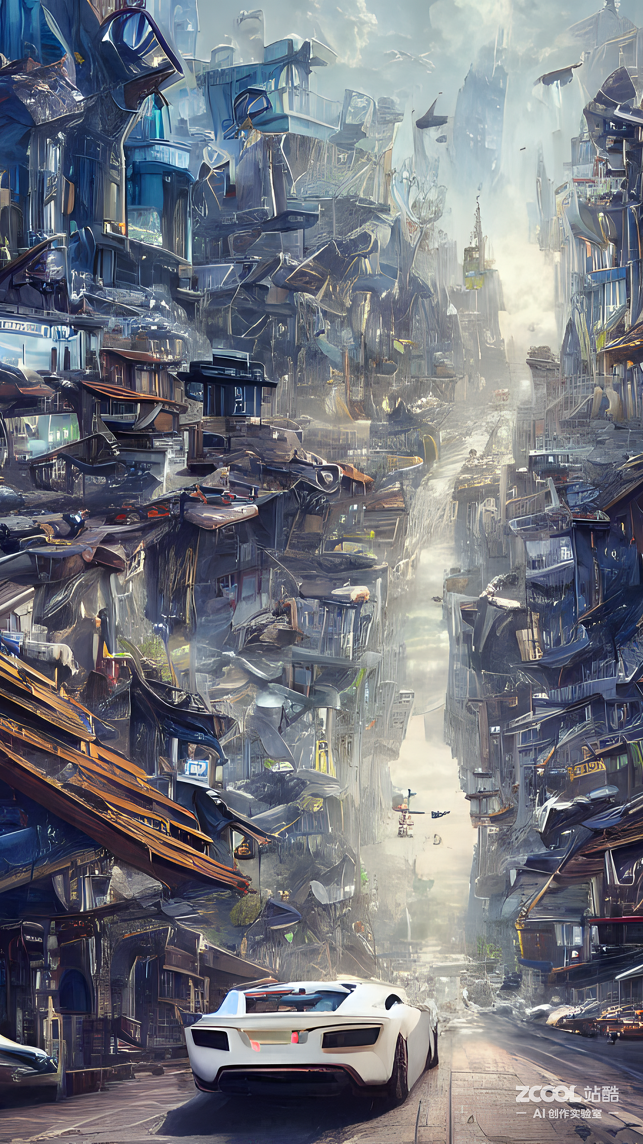#AI创作实验室#奇奇怪怪的城市（图ZMzIxODk0MTIw） - AI作品 - 站酷设计师MIAO喵JANELIN原创素材 - 站酷ZCOOL