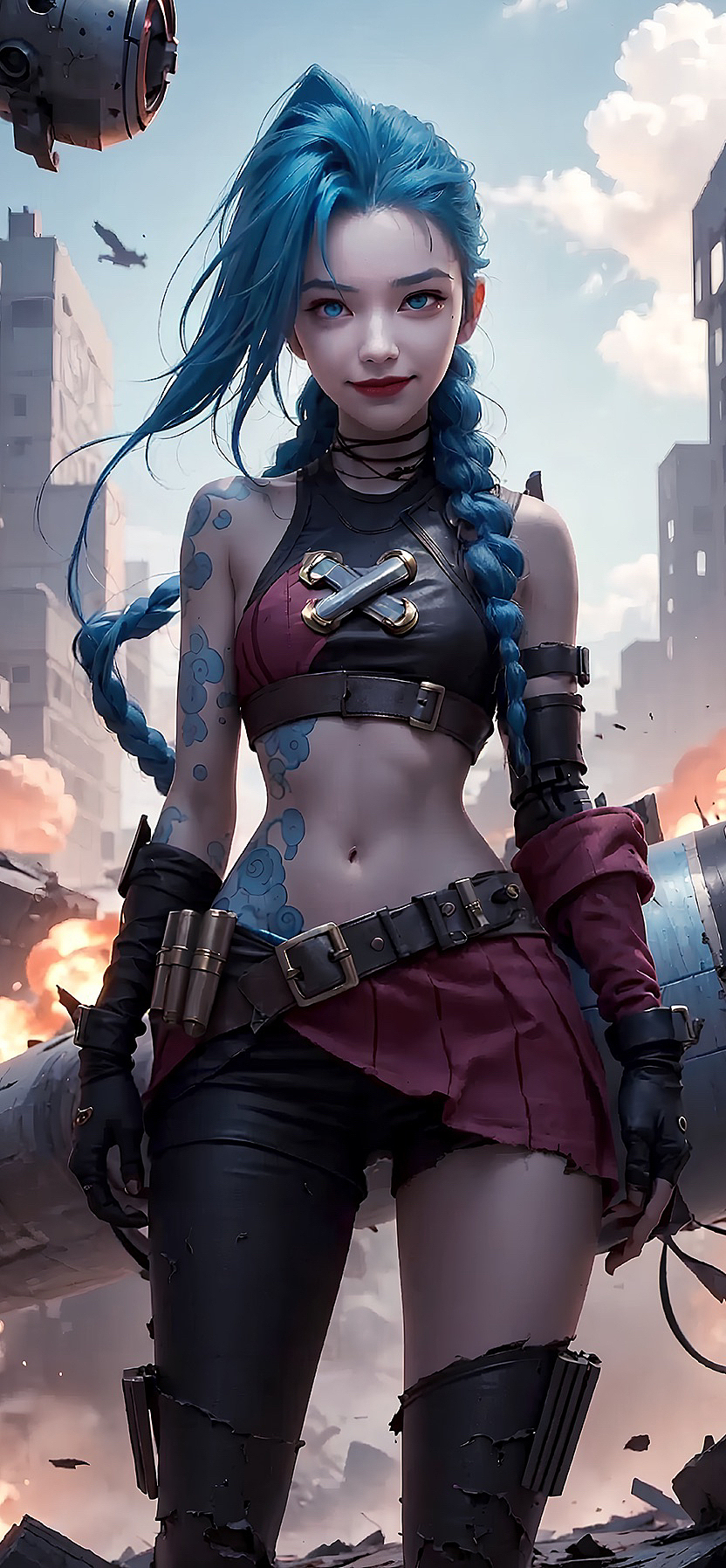 金克丝！#ai绘图 #stablediffusion #nlol（图ZMzQ3NTc0ODg0） - 游戏原画 - 站酷设计师麦芒小盆友原创素材 - 站酷ZCOOL