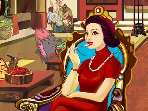 38女王节快乐（个人主页-ZMjY0NTg4OTI=） - 商业插画 - 站酷设计师画你妈插画师原创素材 - 站酷ZCOOL