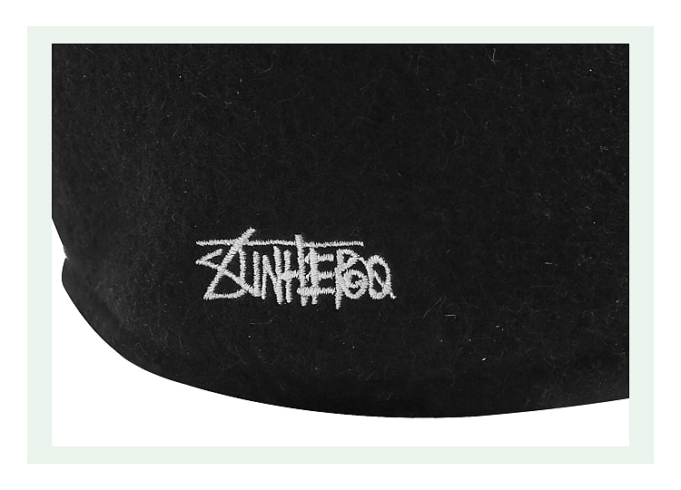 sunhero黑色貝雷帽男女反戴復(fù)古潮牌雅痞畫家帽秋冬ins（圖ZMjM1NDYzMzYw） - 其他服裝 - 站酷設(shè)計(jì)師SUNHERO潮帽品牌原創(chuàng)素材 - 站酷ZCOOL