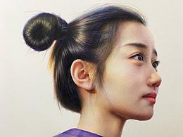 彩铅女孩