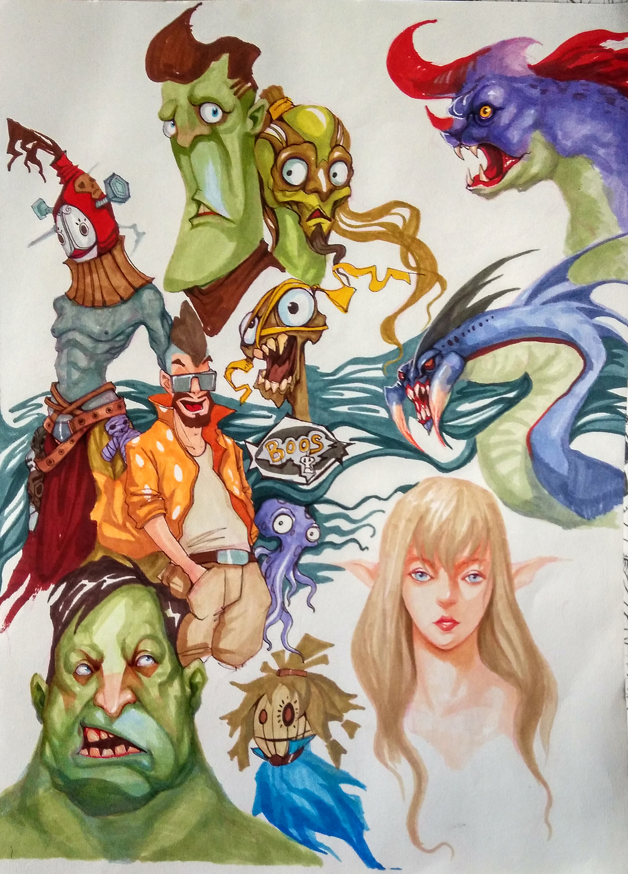 马克笔练习|动漫|单幅漫画|会画画的刘洋_原创作品-站酷zcool