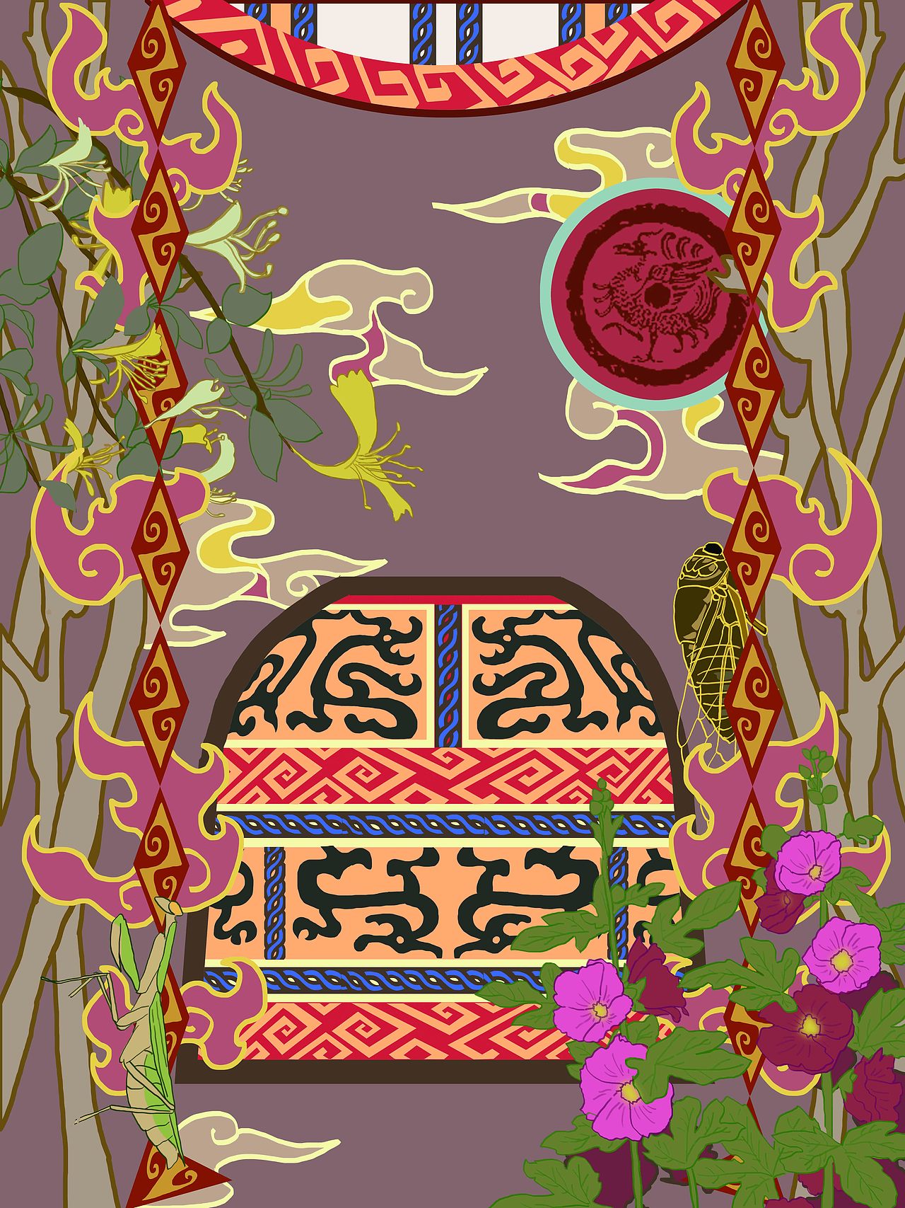 十二月神背景图