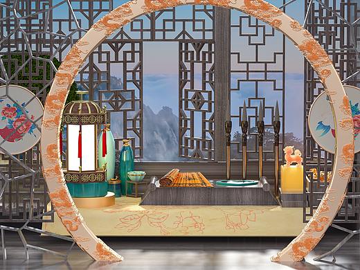 C4D古风建模与场景渲染