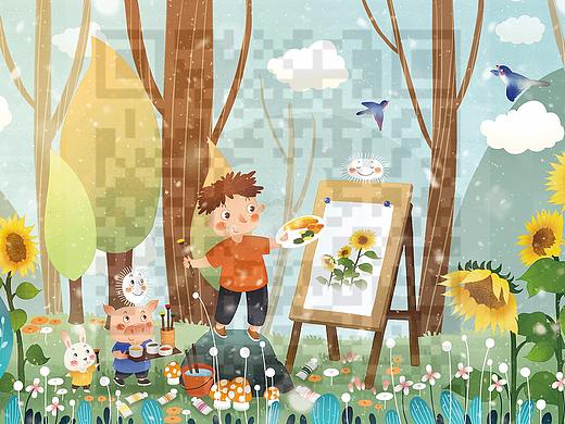 向日葵（個(gè)人主頁(yè)-ZMjgyMTk0NDQ=） - 商業(yè)插畫(huà) - 站酷設(shè)計(jì)師小壹插畫(huà)原創(chuàng)素材 - 站酷ZCOOL