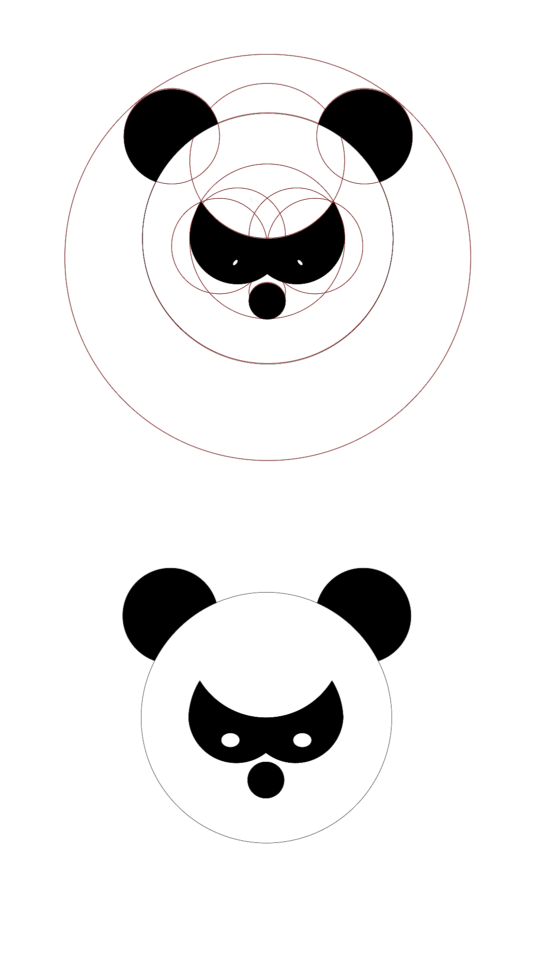 熊猫图案|平面|图案|hjokey_临摹作品-站酷(zcool)