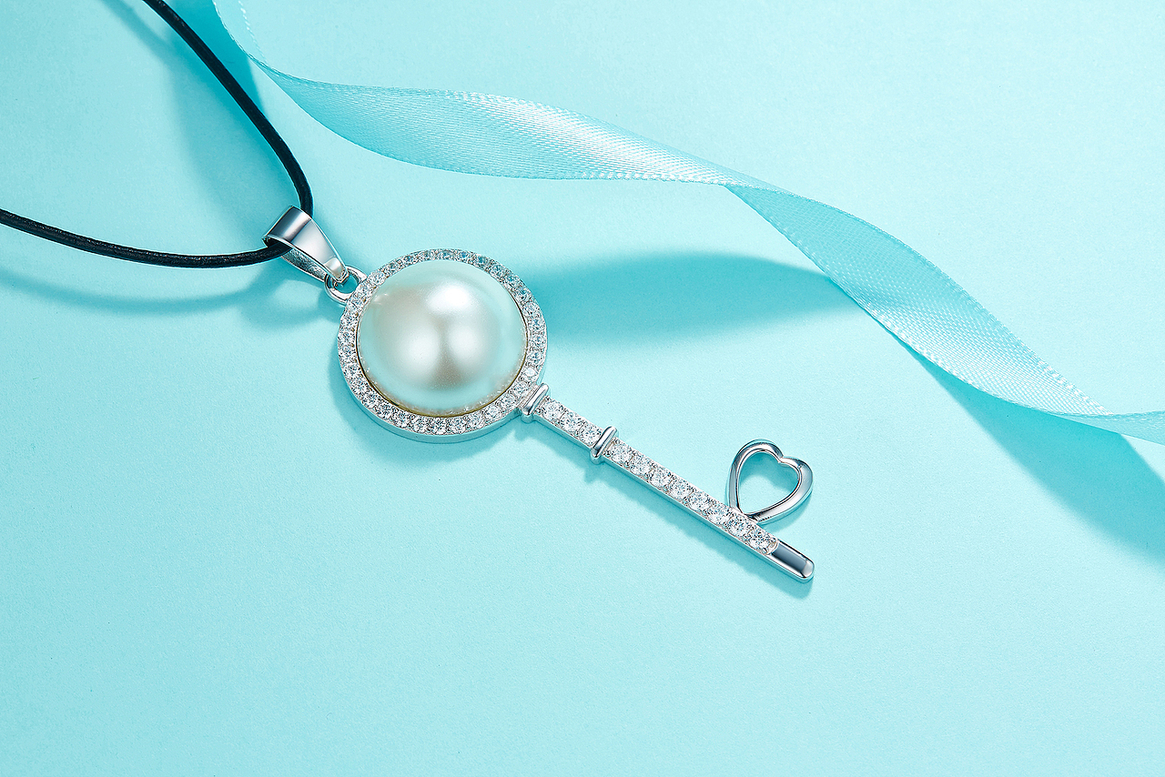 商业珠宝青色场景摄影拍摄