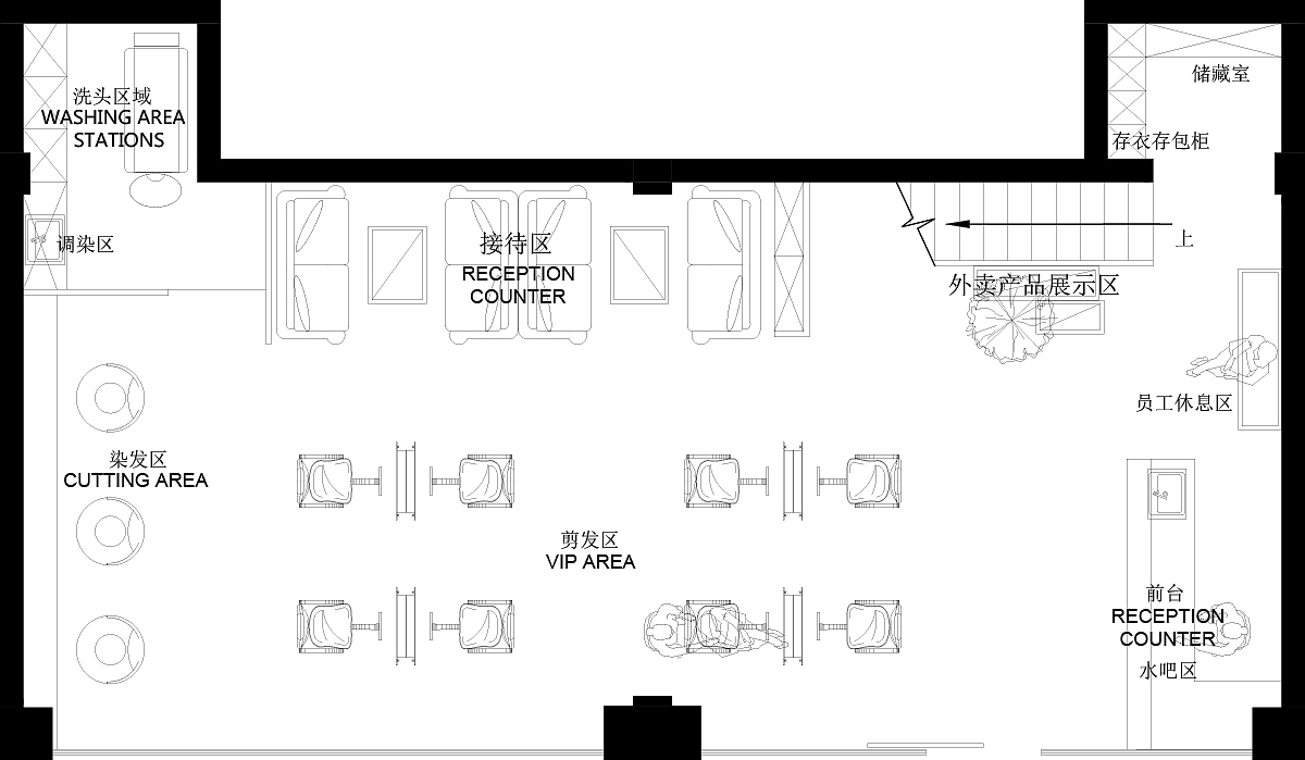 尺寸设计/理发店发廊专属定制风格，轻奢现代高级感（图ZMTc3MzA1NzQ0） - 家装设计 - 站酷设计师尺寸设计原创素材 - 站酷ZCOOL