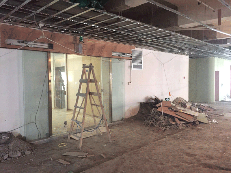 一些写字楼部分软装