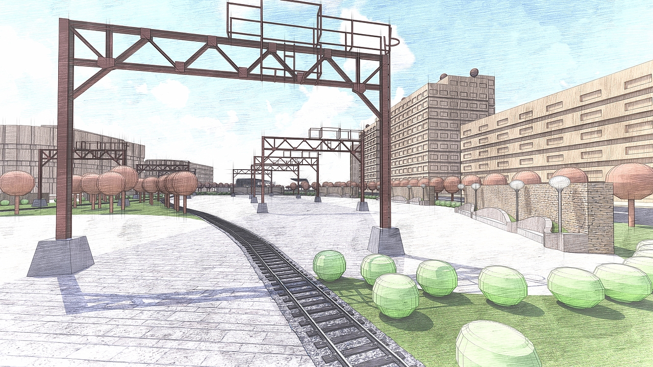 车水马龙——闸北区景观设计