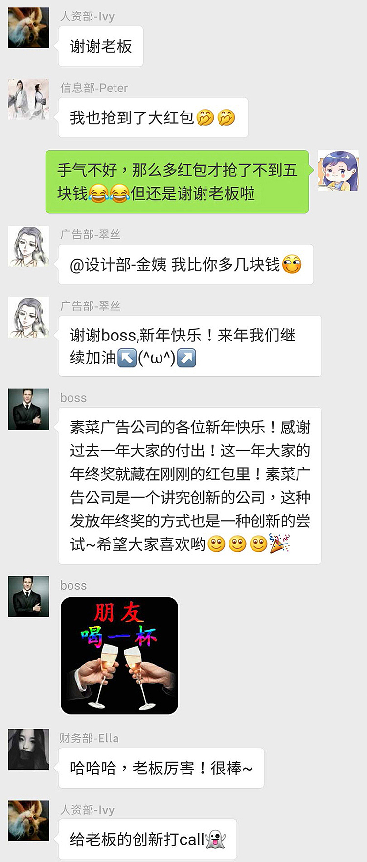 2018年度年终奖发放通知